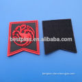 sewing rubber 3D pvc patch with dragon, silicone logo patch